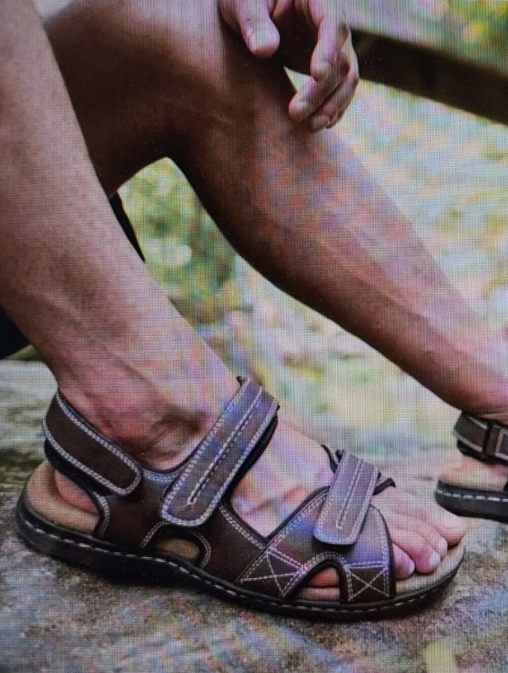 Dockers Men's Dark Brown Newpage Memory Foam Sandals 10W Outdoor Comfort Sport